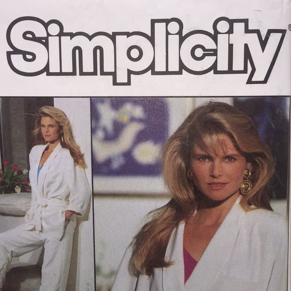 Simplicity 9699 Christie Brinkley Sewing Pattern Cut Size 16 Vintage - Picture 3 of 8